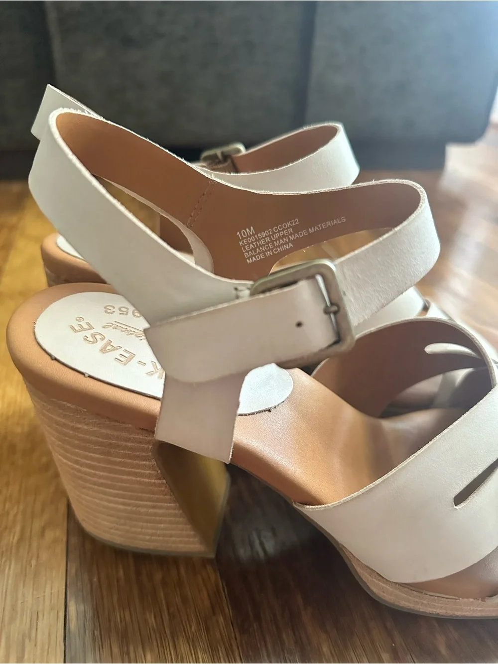 Kork-Ease Hutton Leather Block Heel Sandals